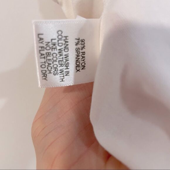 Gibson Basic Solid Soft Stretchy Sleeveless Tank Top Bodysuit Leotard in White - Picture 6 of 6